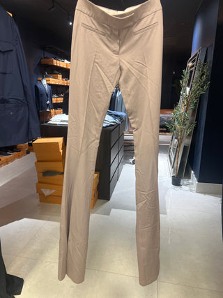 Tom Ford Fine Woven Soft Grey Flat-Front Trousers