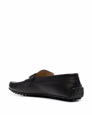 Tods Gommino Leather Loafers in Black