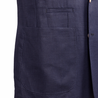 Brunello Cucinelli Micro-Check Peaked Lapel Double-Breasted Suit