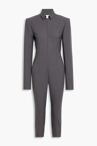 SPORTMAX ARDENNE CROPPED WOVEN JUMPSUIT - Size 38