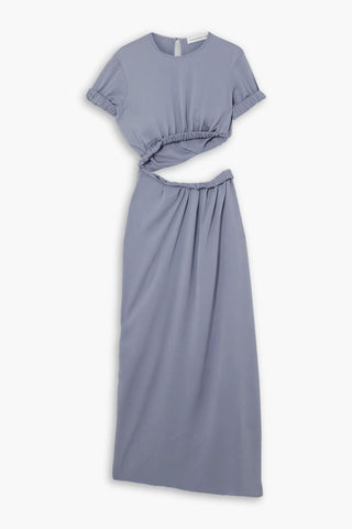 CHRISTOPHER ESBER CUTOUT PIQU MAXI DRESS - Size 14