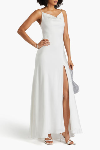 SIMKHAI FINLEY SATIN-CREPE GOWN - Size 8