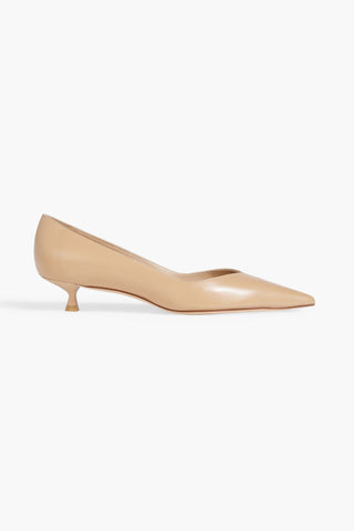 STUART WEITZMAN EVA 35 LEATHER PUMPS - Size 10