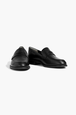 STUART WEITZMAN EMI LEATHER LOAFERS - Size 8
