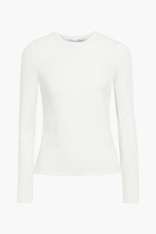 OSCAR DE LA RENTA STRETCH-KNIT TOP - Size M
