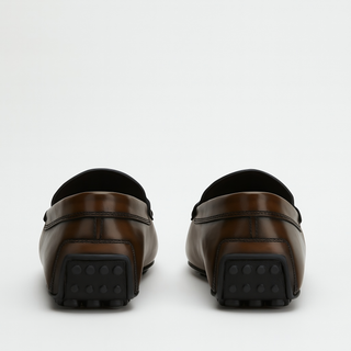 Tods Leather Double T Buckle Gommino Driving Shoes