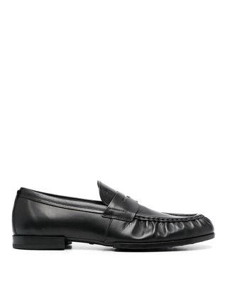 Tods Leather Pinch-Seam Penny Loafers