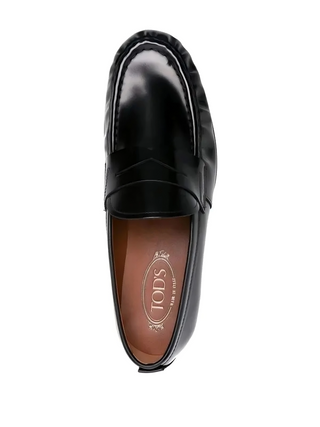 Tods Polished Leather Penny Loafers