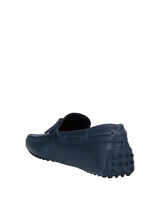 Tods Blue Leather Lace-Up Gommino Driving Shoes