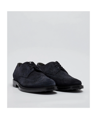 Tods Suede Brogue Lace-Up Derby Shoes