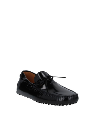 Tods Glossy Leather Gommino Driving Shoes Black