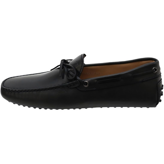 Tods Smooth Leather Tie-Detail Driving Shoes