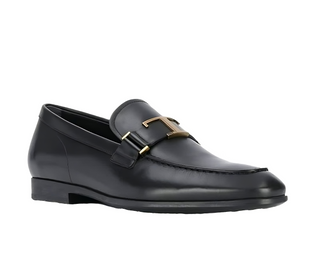 Tods Smooth Leather T-Bar Loafers