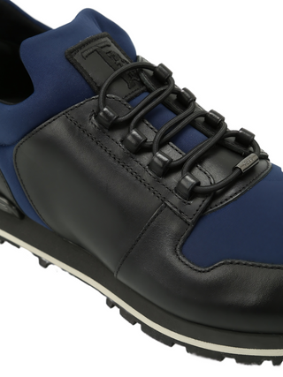 Tods Leather and Technical Fabric Low-Top Sneakers with Gommini Detailing