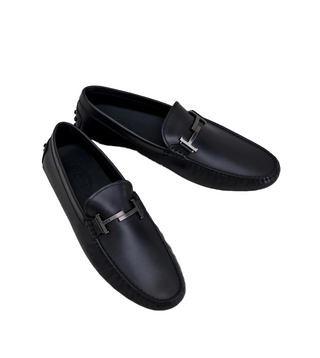 Tods Tod's Leather Gommino Driving Shoes Black