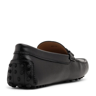 Tods Pebbled Leather Gommino Driving Shoes Black