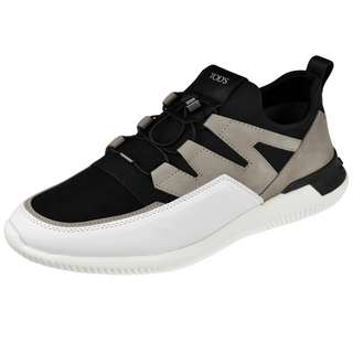 Tods Mesh Leather Elastic-Lace Low-Top Sneakers