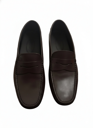 Tods Smooth Leather Gommino Driving Loafers Brown