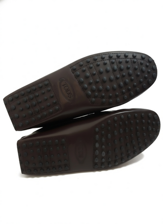 Tods Smooth Leather Gommino Driving Loafers Brown