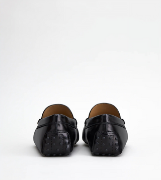 Tods Polished Leather Gommino Buckle Loafers