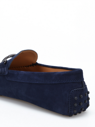 Tods Suede Gommino Driving Shoes with T-Bar Hardware