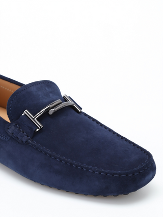 Tods Suede Gommino Driving Shoes with T-Bar Hardware