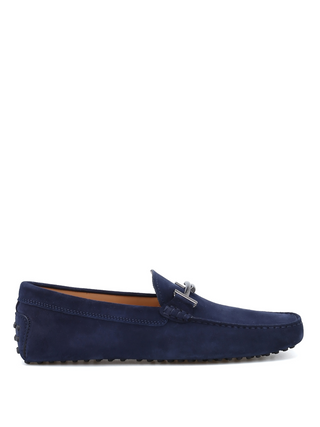 Tods Suede Gommino Driving Shoes with T-Bar Hardware