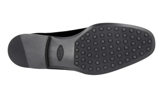 Tods Velvet Slipper Loafers in Black