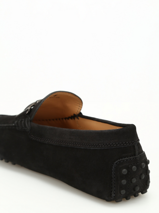 Tods Suede Gommino Driving Shoes with Metal Buckle