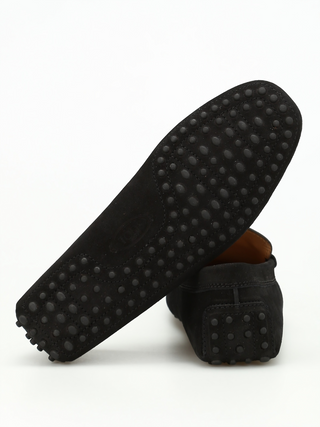 Tods Suede Gommino Driving Shoes with Metal Buckle