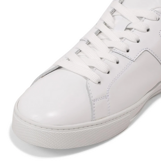 Tods Leather Low-Top Sneakers with Gommino Pebbles White