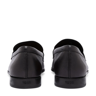 Tods Tod's Grain Leather Penny Loafers Black