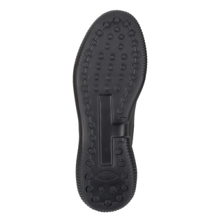 Tods Mixed-Material Lace-Up Low-Top Sneakers in Navy Blue and Black