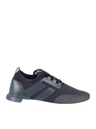 Tods Knit and Leather Galaxy Low-Top Sneakers
