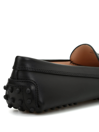Tods Leather Penny Gommino Driving Shoes Black