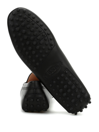 Tods Leather Penny Gommino Driving Shoes Black