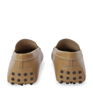 Tods Leather Penny Gommino Driving Shoes Beige