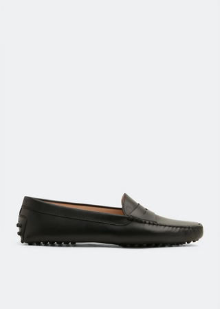 Tods Leather Gommino Driving Loafers Black