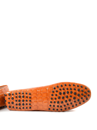 Tods Women's Patent Crocodile-Effect Gommino Loafers
