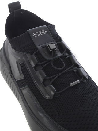 Tods Knitted and Leather Low-Top Sneakers with Speed Lacing
