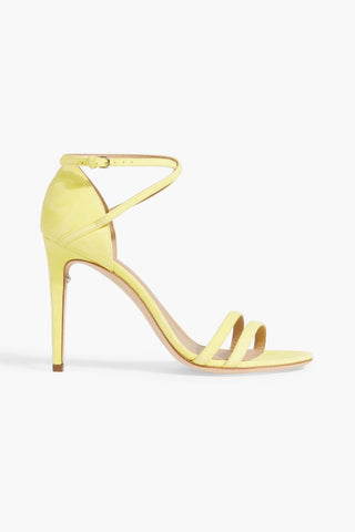 FERRAGAMO INES X5 SUEDE SANDALS - Size 10