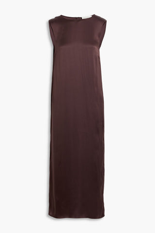 VERONICA DE PIANTE ALESSIA WASHED-SILK MIDI DRESS - Size 38