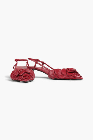 VALENTINO GARAVANI 03 ROSE EDITION ATELIER LEATHER SLINGBACK PUMPS - Size 36