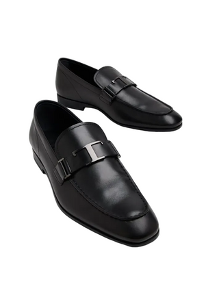 Tods T Timeless Leather Loafers in Black