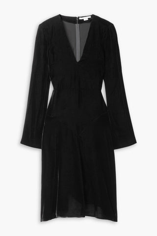 STELLA MCCARTNEY VELVET MIDI DRESS - Size 46