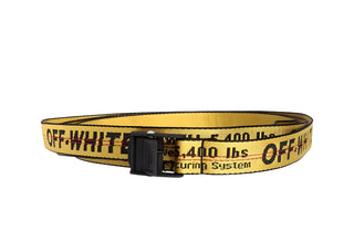 OFF WHITE Woven Industrial Belt with Logo Text