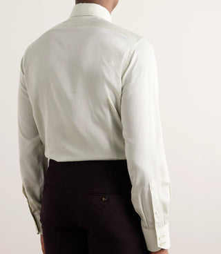 Tom Ford Lyocell and Silk Point-Collar Dress Shirt