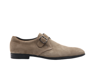 Tods Suede Single Buckle Monk Strap Loafers
