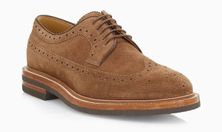 Brunello Cucinelli Suede Wingtip Brogue Derby Shoes