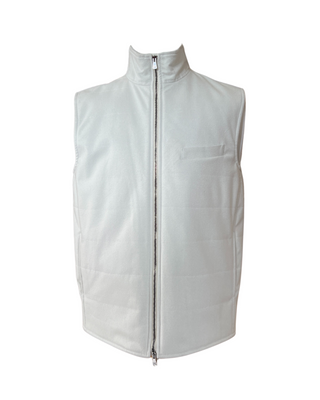 ISAIA Felted Quilted Full-Zip Gilet